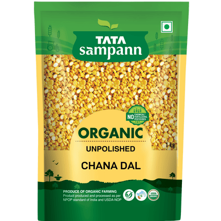 Tata Sampann Organic Chana Dal, 1kg