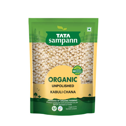 Tata Sampann Organic Kabuli Chana, 500 g