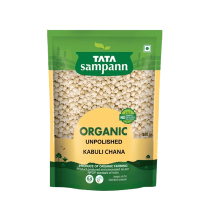 Organic Kabooli Chana Unpolished | Rich in Nutrients | Stringent quality check | 500g