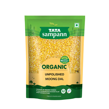 Tata Sampann Organic Moong Dal, 1kg