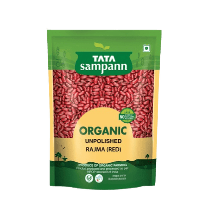 Organic Rajma (Red) Unpolished | Rich in Nutrients | Stringent quality check | 500g