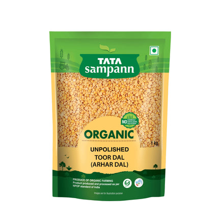 Tata Sampann Organic Toor /Arhar Dal, 1 kg