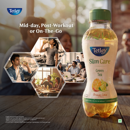 Tetley Green Tea Orange Lime | 200 ml