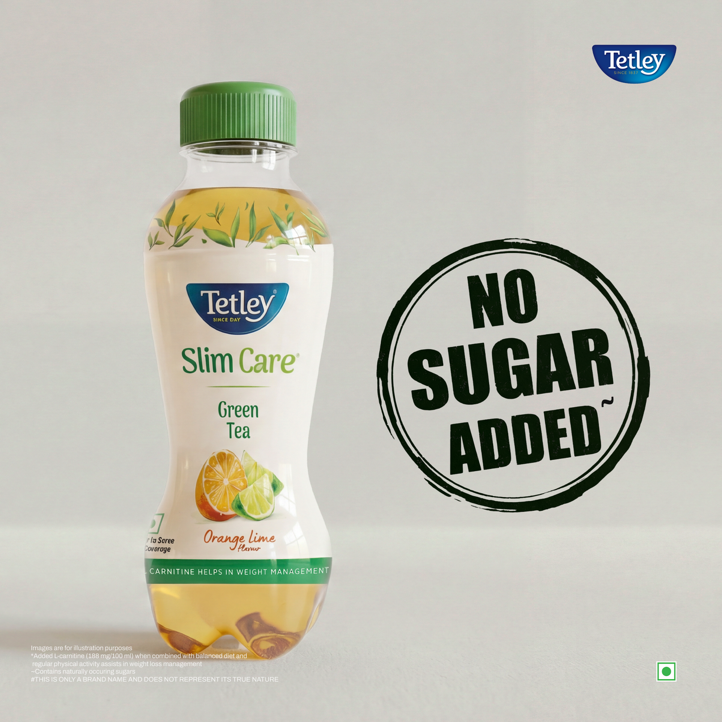 Tetley Green Tea Orange Lime | 200 ml
