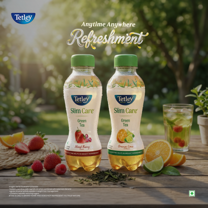 Tetley Green Tea Orange Lime | 200 ml