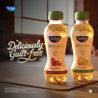Tetley Green Tea Orange Lime | 200 ml