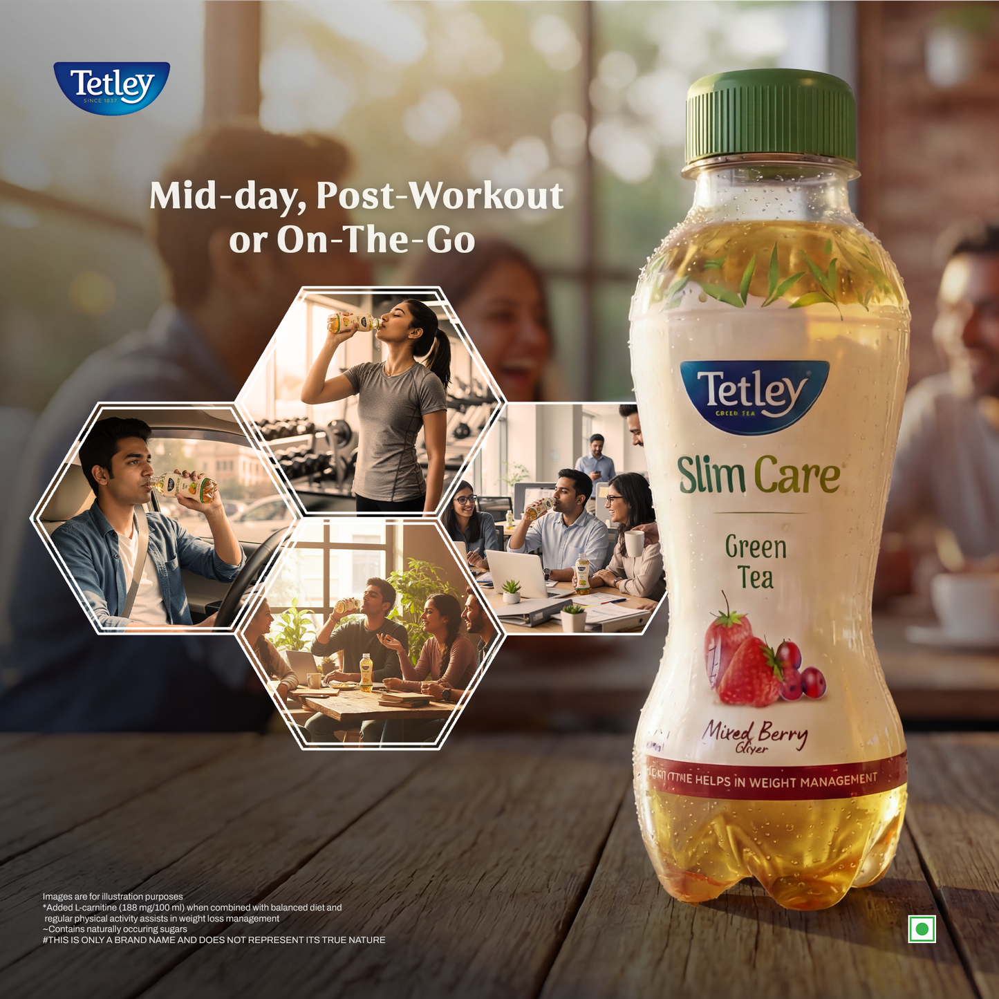 Tetley Green Tea Mixed Berry | 200 ml