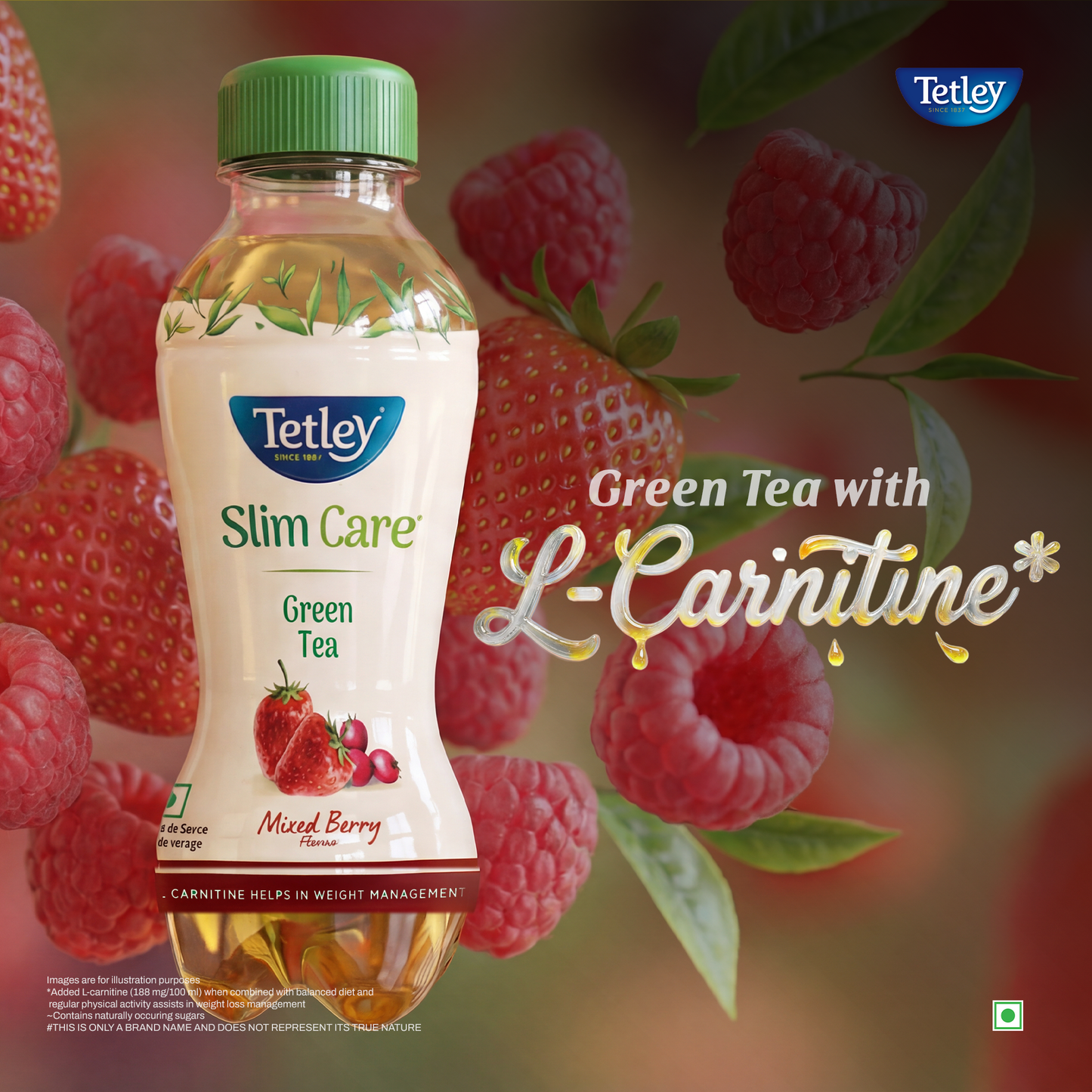 Tetley Green Tea Mixed Berry | 200 ml