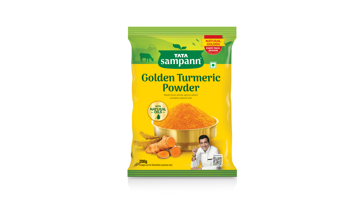 Turmeric Powder, Haldi Powder | With Natural Oils | Minimum 3% Curcumin | 100% Pure | Hygienically Packed | 100g / 200g / 500g - New Pack