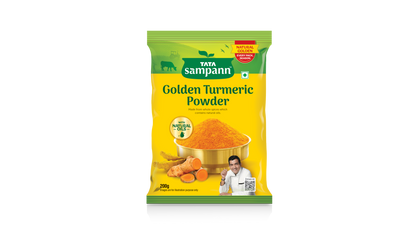 Turmeric Powder, Haldi Powder | With Natural Oils | Minimum 3% Curcumin | 100% Pure | Hygienically Packed | 100g / 200g / 500g - New Pack