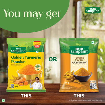 Turmeric Powder, Haldi Powder | With Natural Oils | Minimum 3% Curcumin | 100% Pure | Hygienically Packed | 100g / 200g / 500g - New Pack