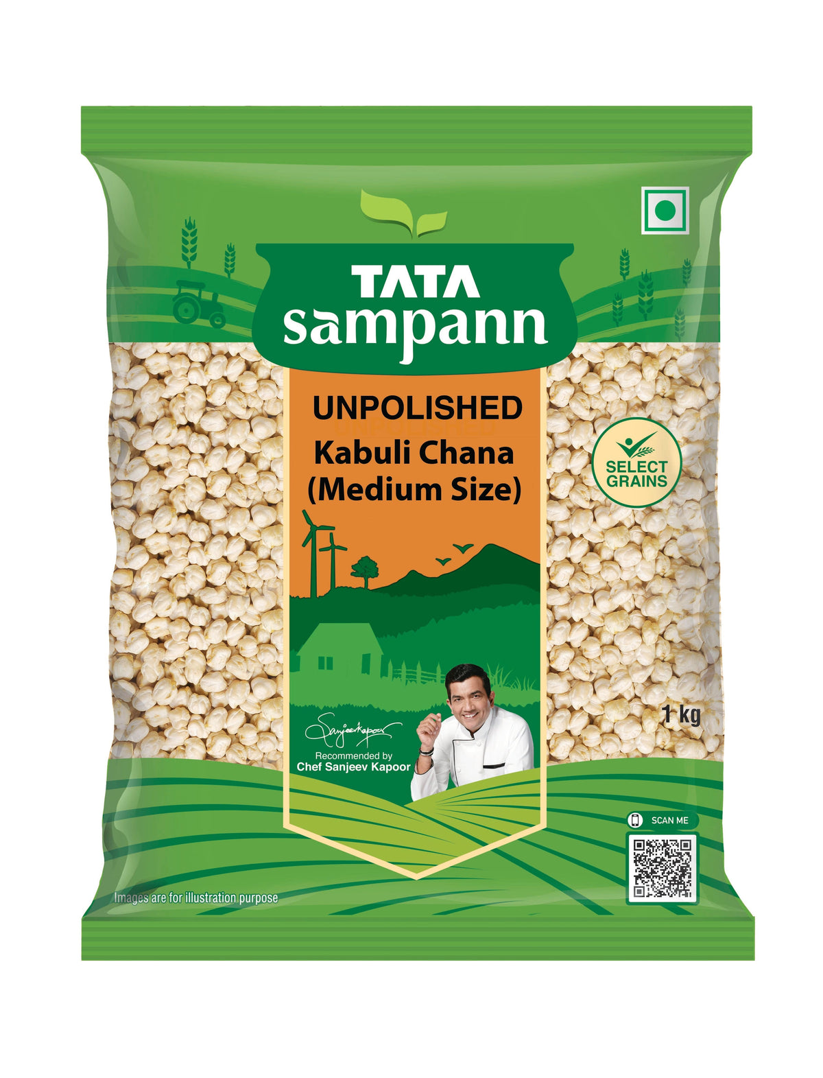 Tata Sampann Kabuli Chana 1kg (medium size)