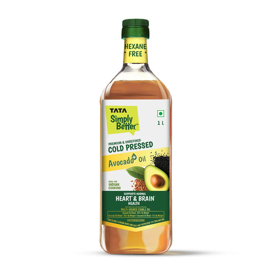 Tata Simply Better Cold Pressed Avocado+ Blended 1L ( Sesame + Avocado + Flax Seed)