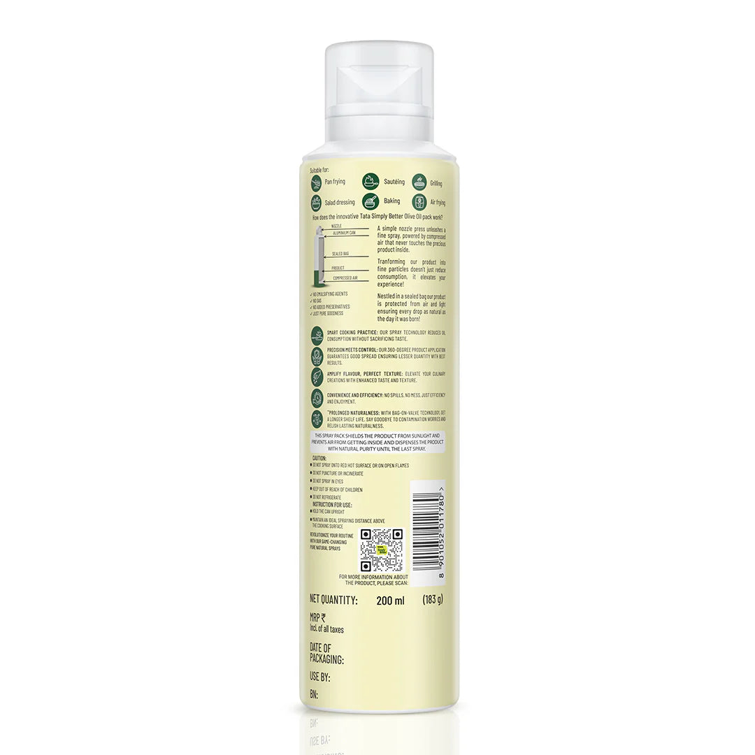 Tata Simply Better Extra Virgin Olive Oil Spray 200ml