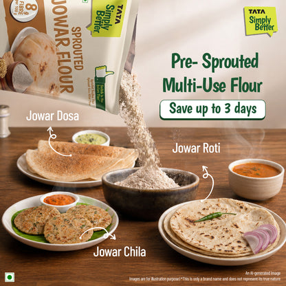 Tata Simply Better Sprouted Jowar Flour | 500g