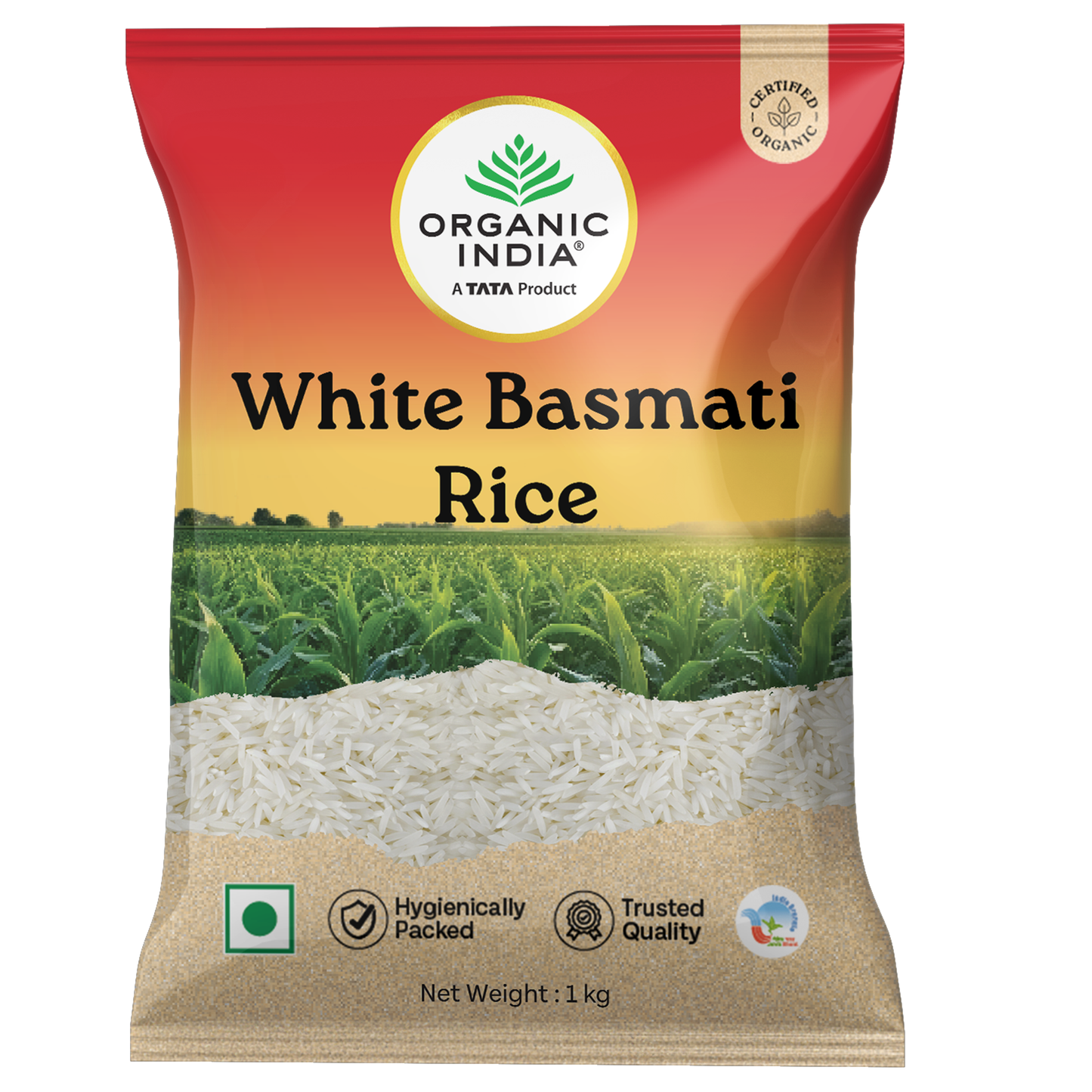 Organic India White Basmati Rice | 1 Kg