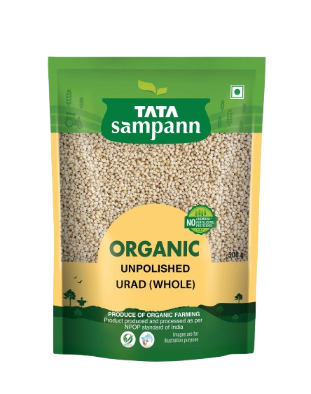 Organic Urad Dal Whole Unpolished| Rich in Nutrients | Stringent quality check | 500g