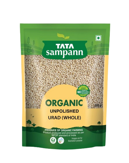 Organic Urad Dal Whole Unpolished| Rich in Nutrients | Stringent quality check | 500g