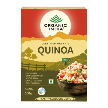 Quinoa | Protein-Rich, High in Dietary Fiber, Gluten-Free, Whole Grain | Cholestrol Free & Low Fat | Easy to Make | Packed with Vitamins & Minerals | 500g