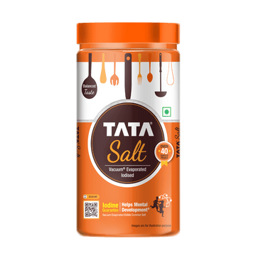 Tata Salt Pet Jar | Free flowing & Iodised Namak | Vacuum Evaporated | Salt in Fresh | 1kg