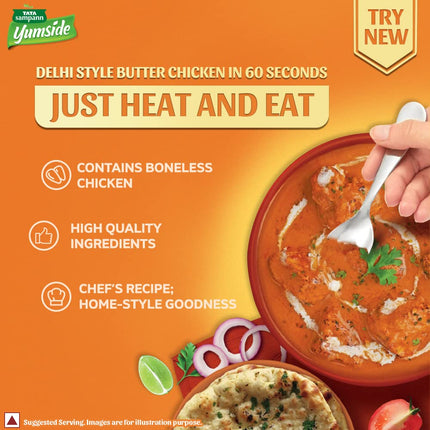 Yumside Delhi Style Butter Chicken | Ready to Eat Meal | 285g