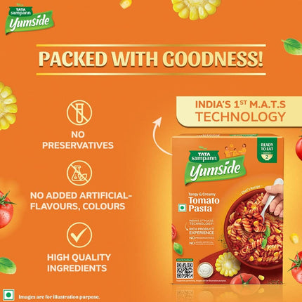 Yumside Tomato Pasta | Tangy & Creamy | Ready to Eat Meal | 285g*2