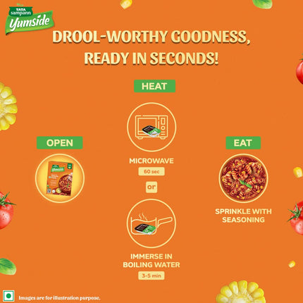 Yumside Tomato Pasta | Tangy & Creamy | Ready to Eat Meal | 285g*2