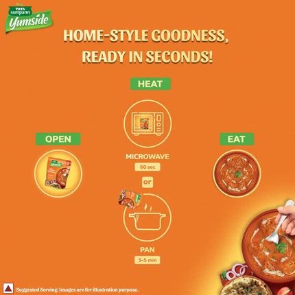 Yumside Delhi Style Butter Chicken | Ready to Eat Meal | 285g