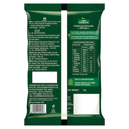 Tata Sampann 100% Pure, California Almonds, 500 g