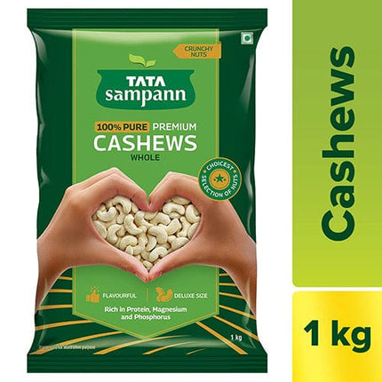 Tata Sampann 100% Pure, Premium Cashews, 1 Kg