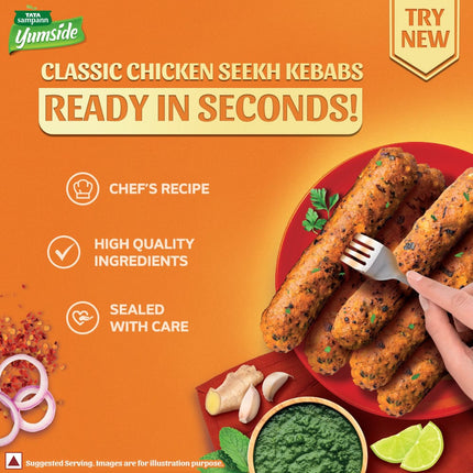 Yumside Classic Chicken Seekh Kebab | 180g