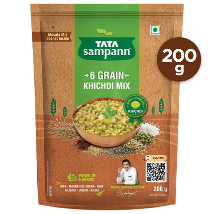 Tata Sampann 6 Grain Khichdi Mix| Ready to Cook Mix, 180g