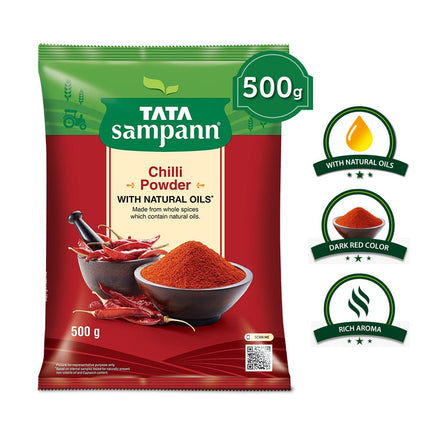 Tata Sampann Chilli Powder With Natural Oils, 500g