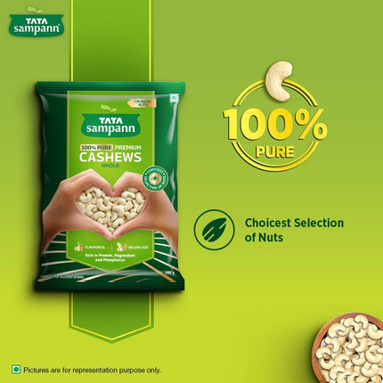 Tata Sampann 100% Pure, Premium Cashews, 200 g