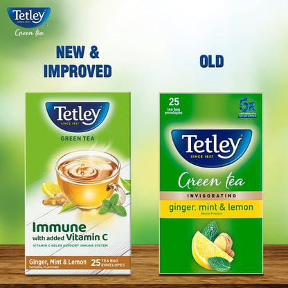 Tetley Green Tea Bag, 25 Sachets GML