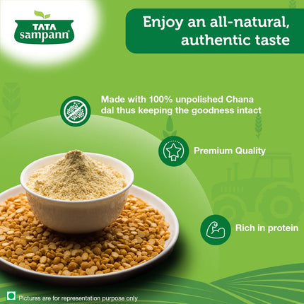 Tata Sampann 100% Chana Dal Fine Besan, 1kg