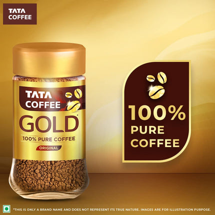 Tata Coffee Gold, 100% Pure Coffee, Original, 50g