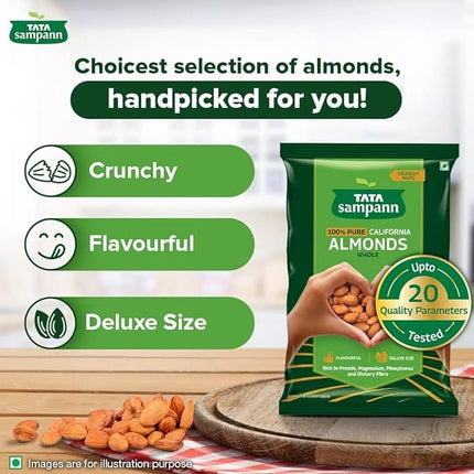 Tata Sampann 100% Pure, California Almonds, 1 kg
