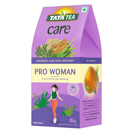 Tata Tea Care Pro Woman: Green Tea with Shatavari, Aloe Vera & Rosemary