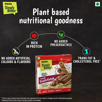 Tata Simply Better Plant-based Awadhi Seekh Kebab