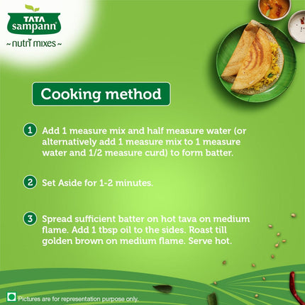 Tata Sampann | Dosa Mix | Ready to Cook Mix |180g