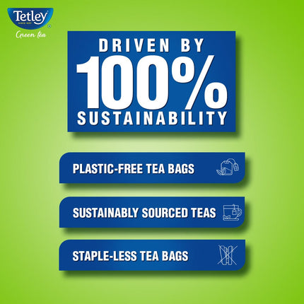 Tetley | Lemon & Honey Flavored Green Tea | 25 Tea Bags