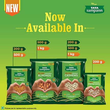 Tata Sampann 100% Pure, Premium Cashews, 500 g