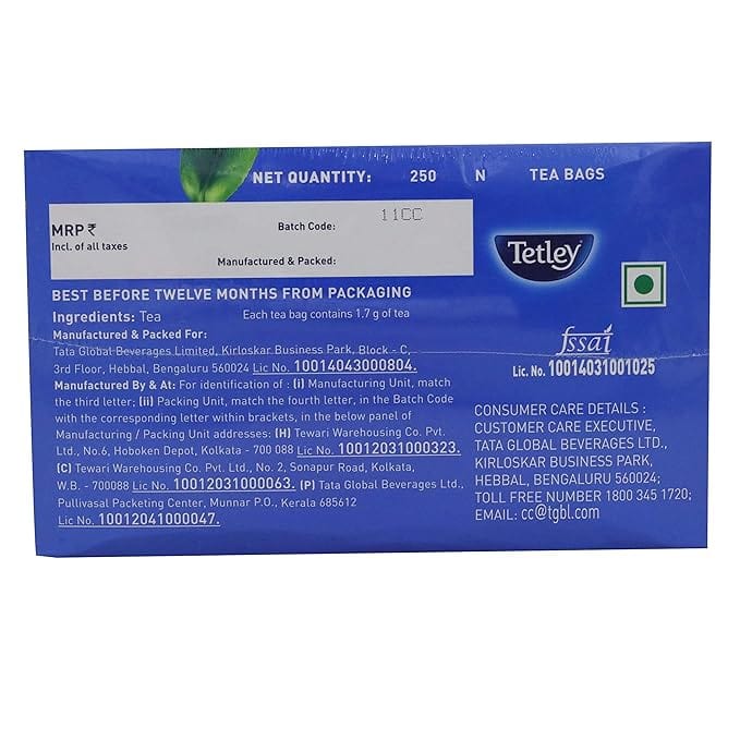 Tetley Original Black Tea | 250 Tea Bags