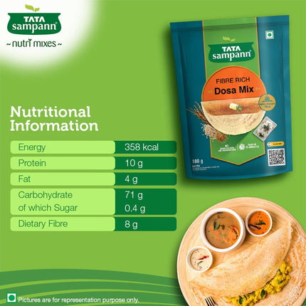 Tata Sampann | Dosa Mix | Ready to Cook Mix |180g