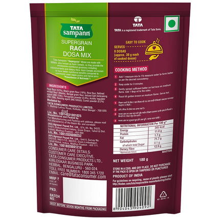 Tata Sampann Supergrain Ragi Dosa Mix, 180 g