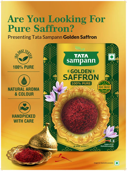 Tata Sampann Saffron Pure Spices | 0.5g