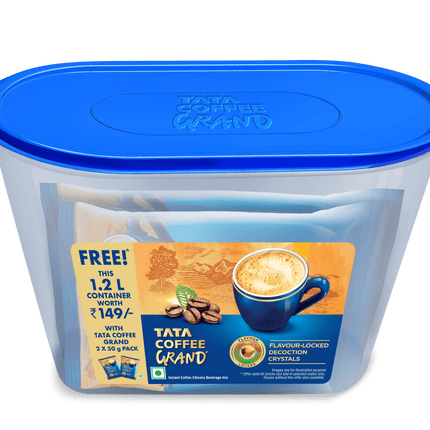 Tata Coffee Grand Instant Coffee 50 g x 2 (with Free Container)