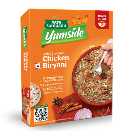 Yumside Chicken Biryani | Rich & Aromatic | Ready to Eat Meal | 330g