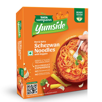 Yumside Hot & Spicy Schezwan Noodles with Veggies, 285g